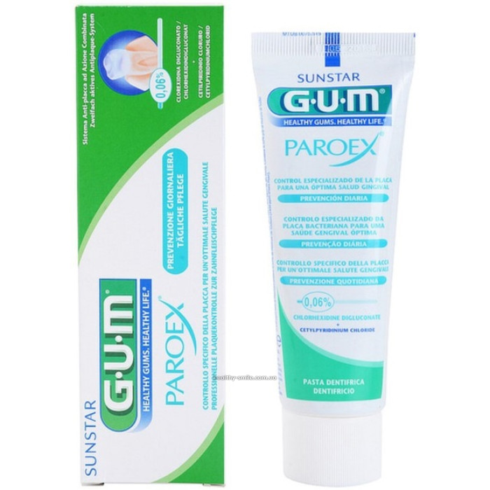 GUM Paroex 0.06% Daily Prevention Toothpaste 75 ml